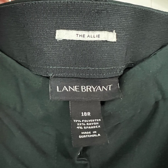 Lane Bryant The Allie Pants 18R Dark Green Trousers Stretch Ankle Workwear Plus - Picture 5 of 9